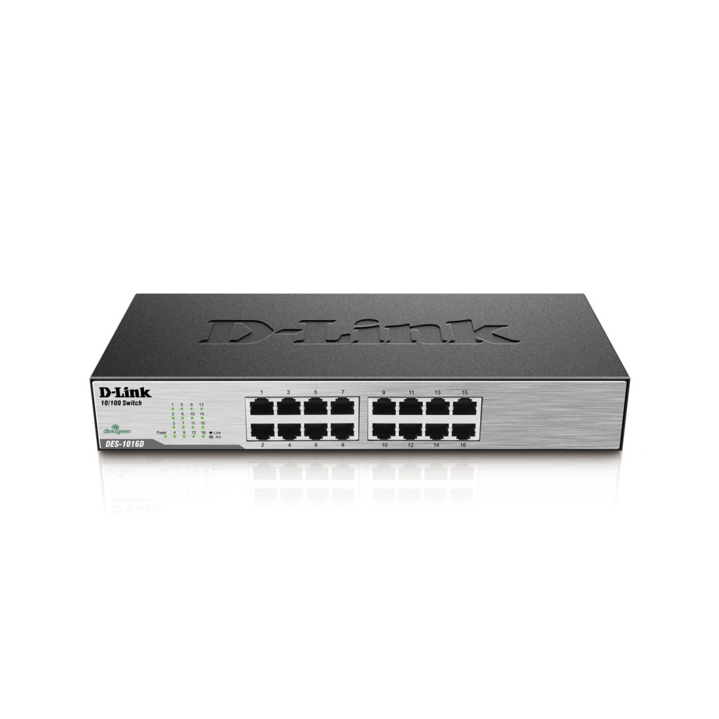 سوییچ 16 پورت غیر مدیریتی و دسکتاپ دی-لینک مدل DES-1016D